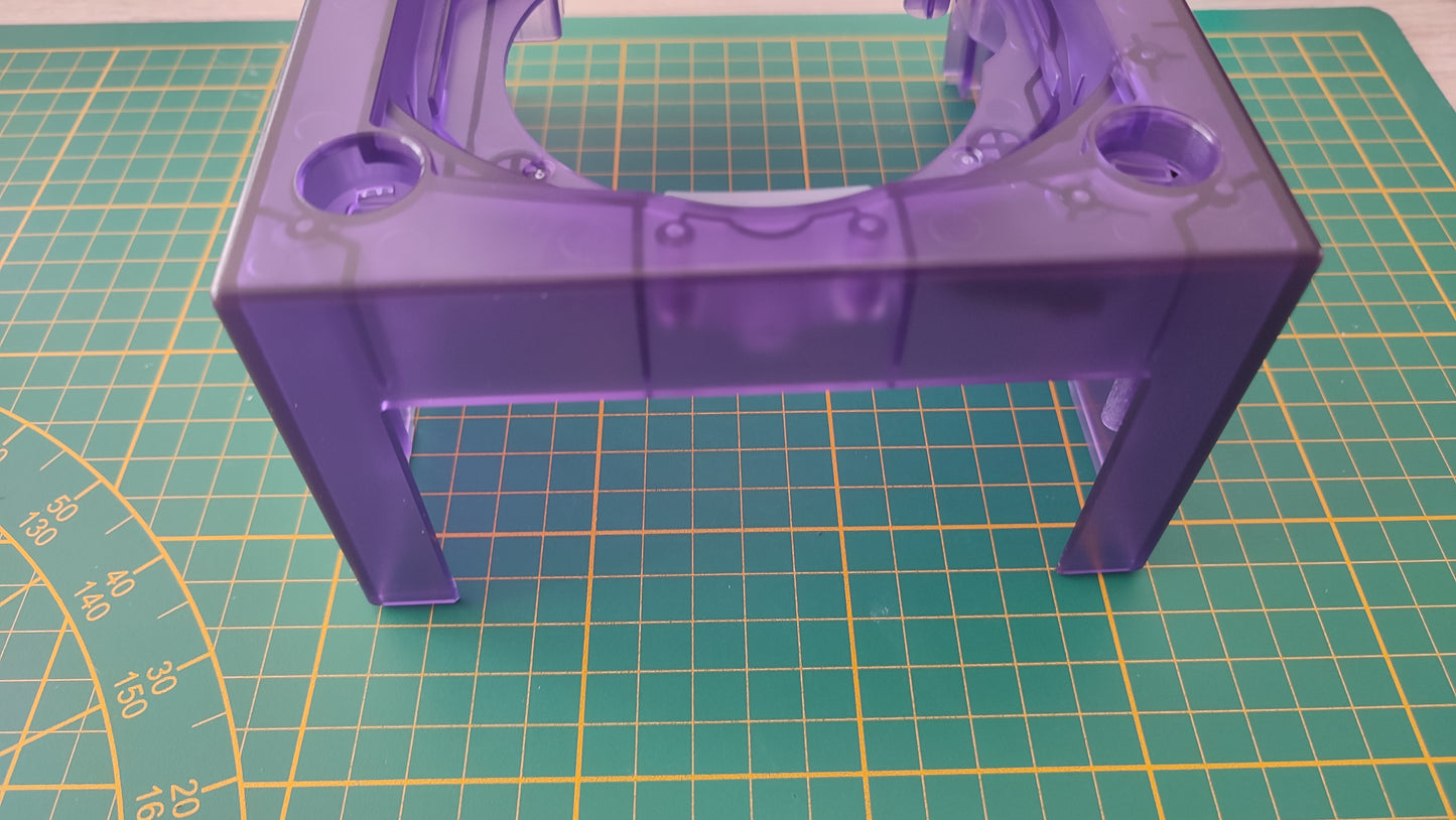 Plasturgie supérieure seule violette transparente pièce détachée pour console de jeux Nintendo Game cube Gamecube DOL-101 et ou DOL-001