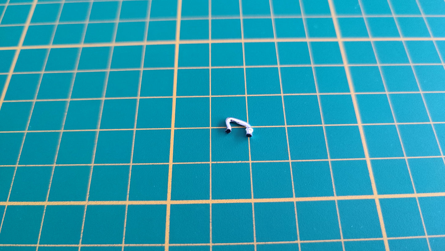 Poignée capot pièce détachée miniature 1/18 Solido Citroën traction type 11 B 1938 #C27