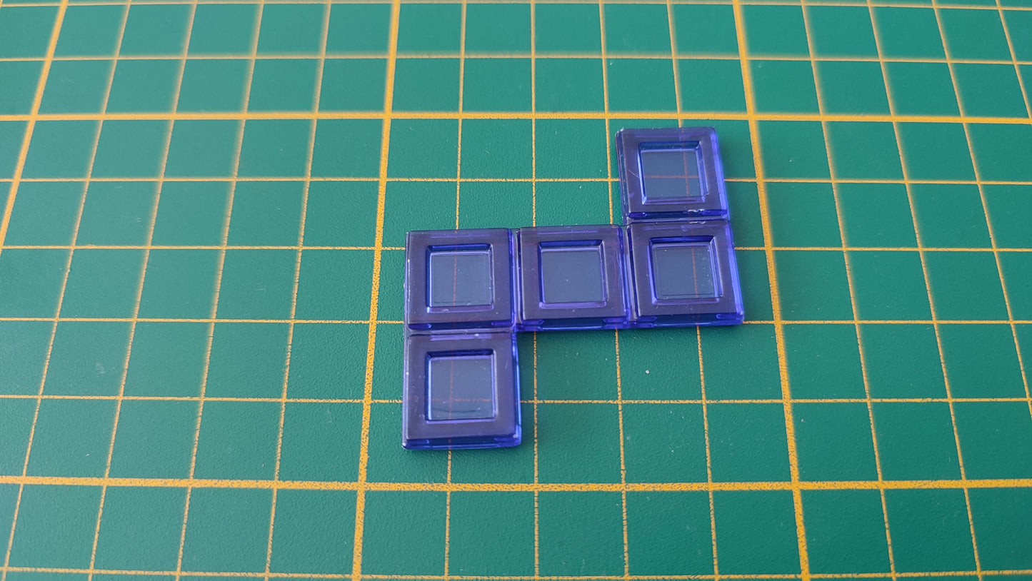 Polyominos bleu pentomino en L décalé pièce détachée jeu de société Blokus #E53