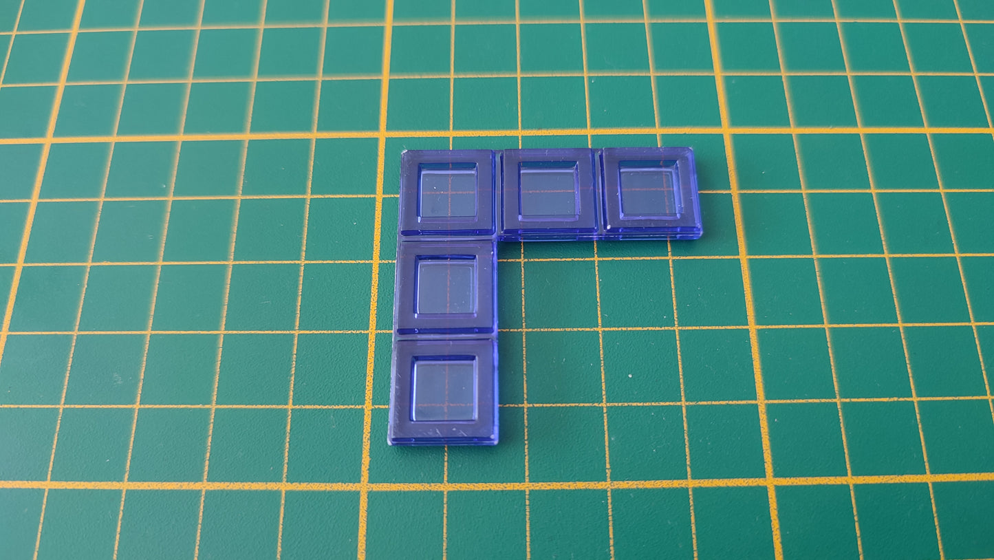 Polyominos bleu pentominos en L pièce détachée jeu de société Blokus #E53