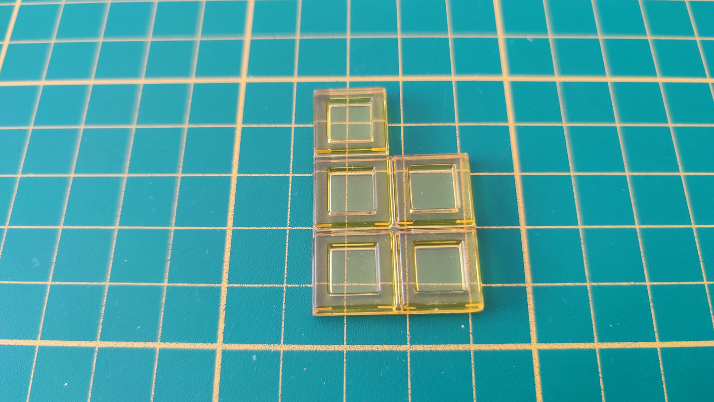 Polyominos jaune pentomino P pièce détachée jeu de société Blokus #E53