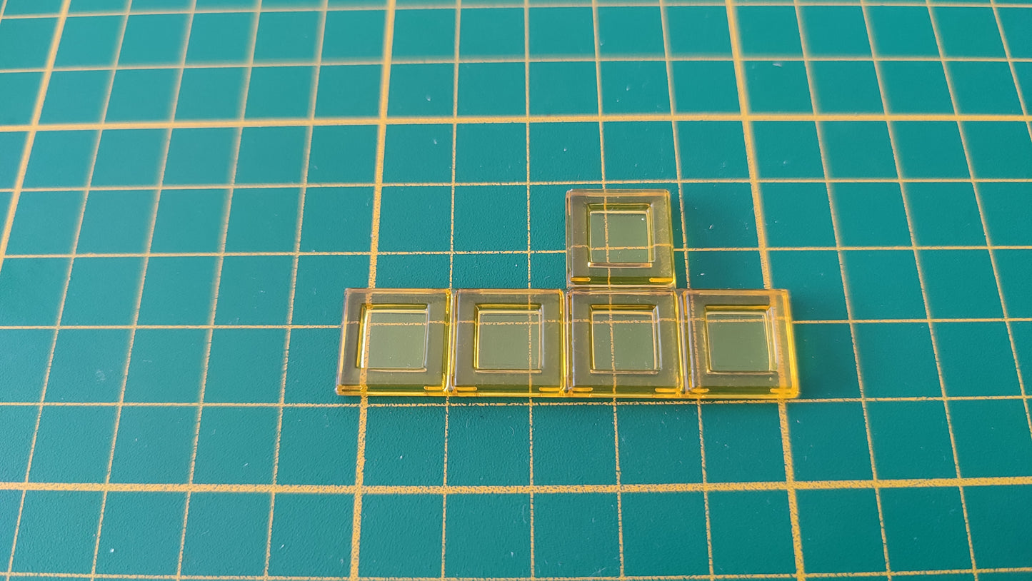 Polyominos jaune pentomino en forme T pièce détachée jeu de société Blokus #E53