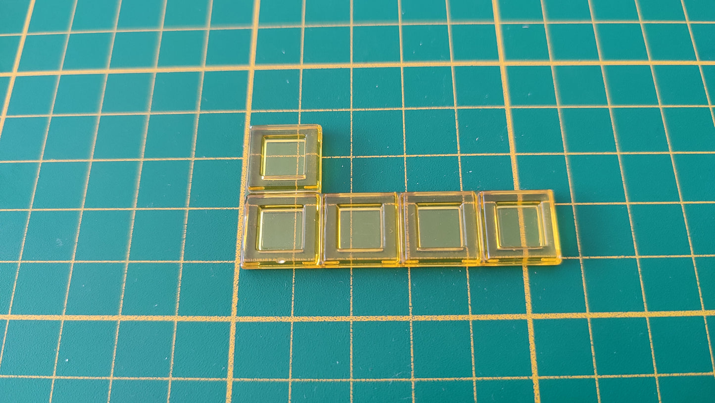Polyominos jaune pentominos en L pièce détachée jeu de société Blokus #E53