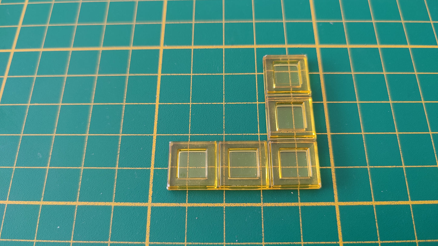 Polyominos jaune pentominos en L pièce détachée jeu de société Blokus #E53