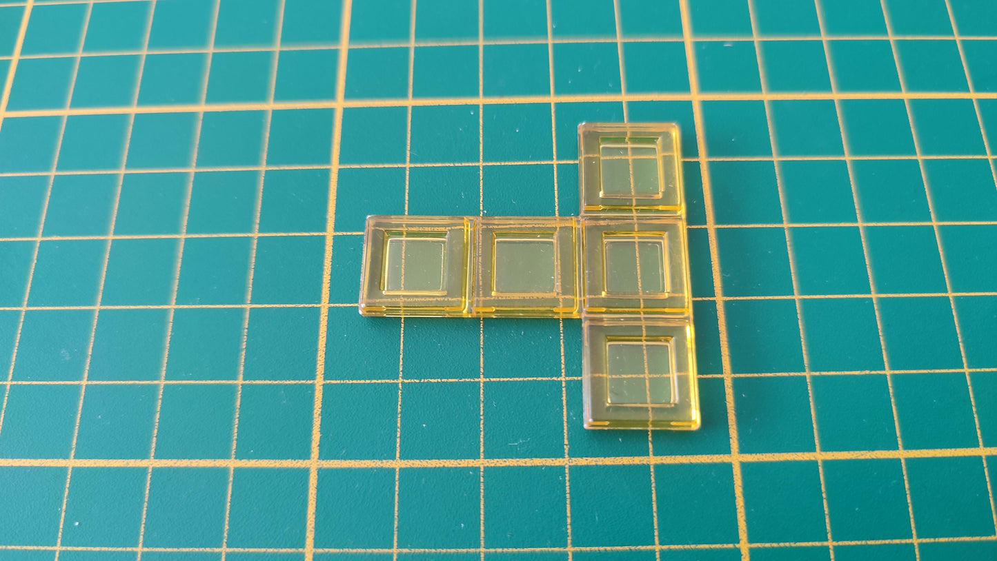 Polyominos jaune pentominos en T pièce détachée jeu de société Blokus #E53