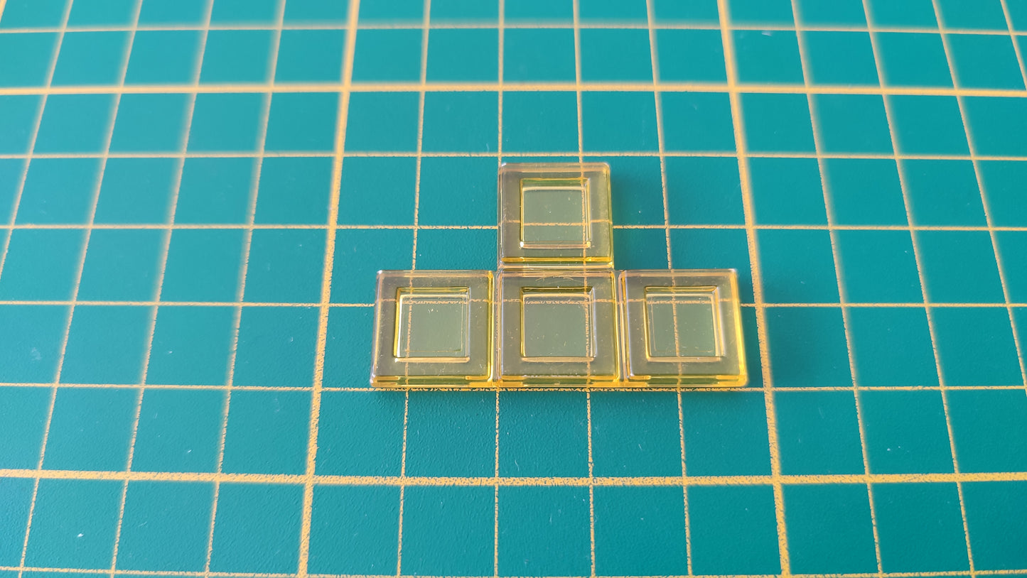 Polyominos jaune tétrominos en T pièce détachée jeu de société Blokus #E53