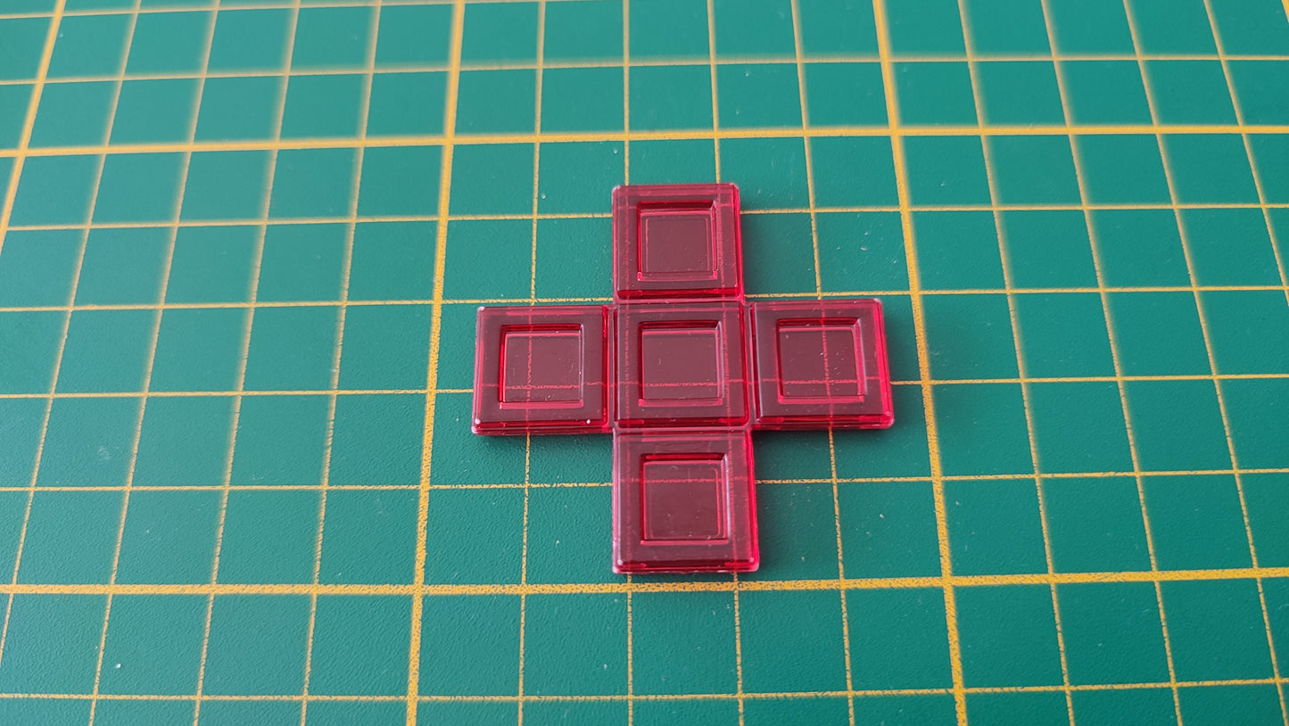Polyominos rouge pentomino X pièce détachée jeu de société Blokus #E53