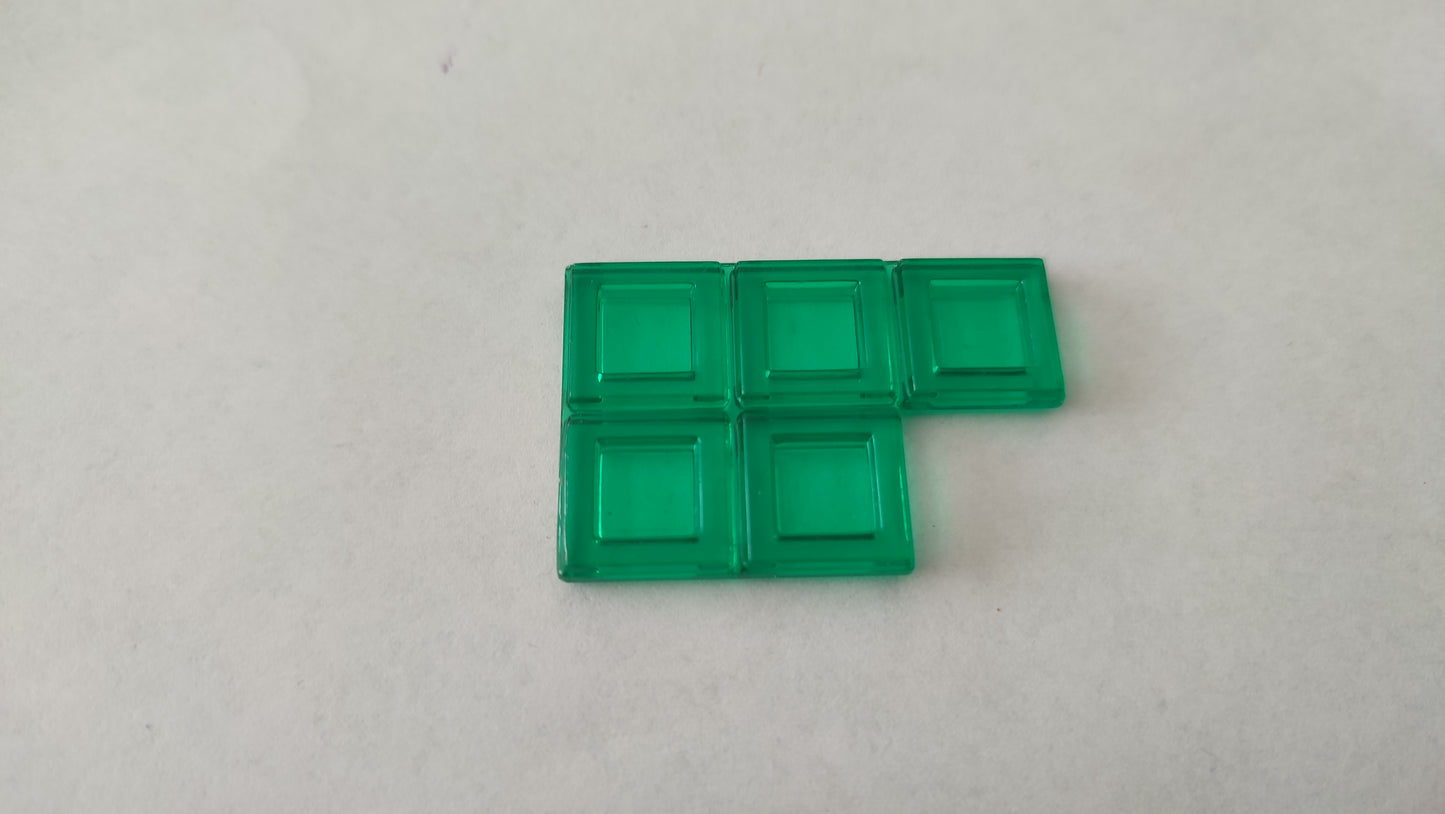 Polyominos vert pentomino P pièce détachée jeu de société Blokus #E53