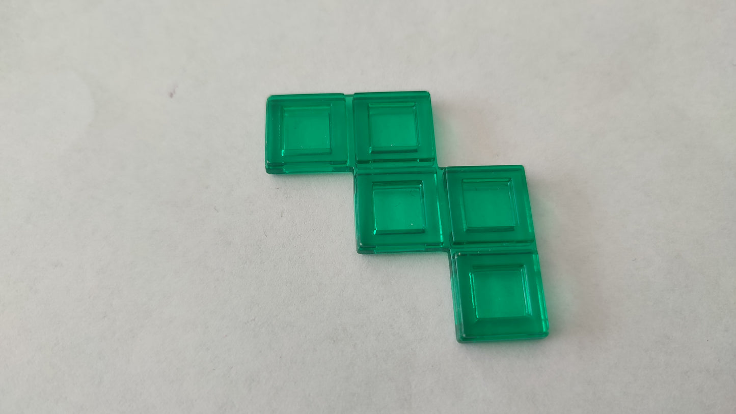 Polyominos vert pentominos en F pièce détachée jeu de société Blokus #E53