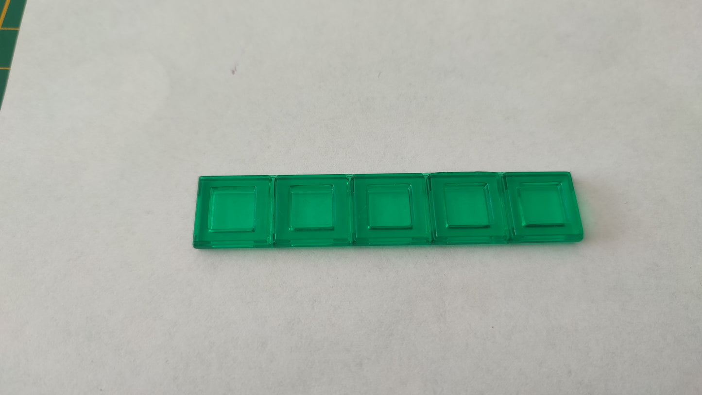 Polyominos vert pentominos en I pièce détachée jeu de société Blokus #E53