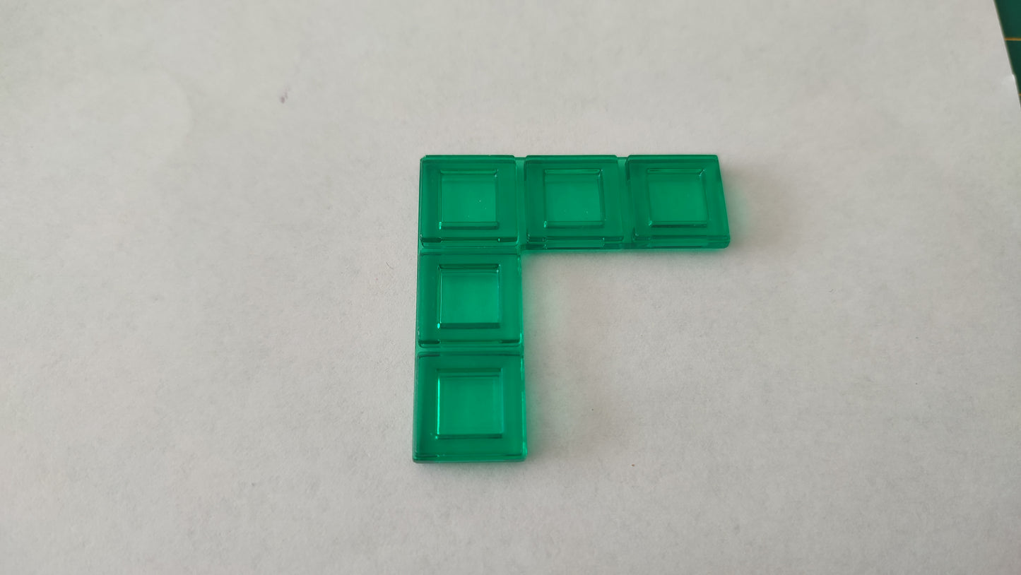 Polyominos vert pentominos en L pièce détachée jeu de société Blokus #E53