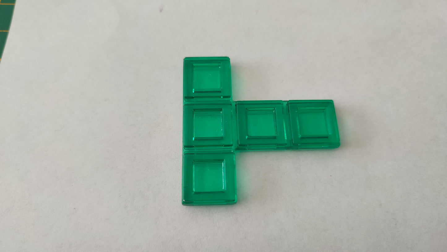 Polyominos vert pentominos en T pièce détachée jeu de société Blokus #E53