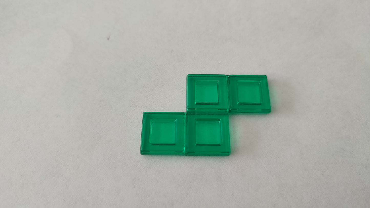 Polyominos vert tétromino Z pièce détachée jeu de société Blokus #E53
