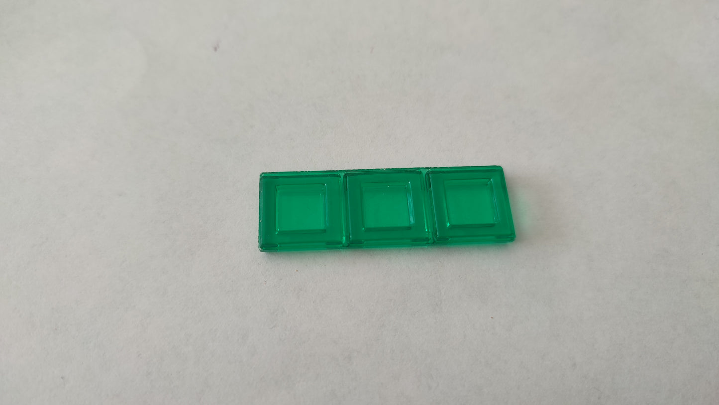 Polyominos vert triominos en I pièce détachée jeu de société Blokus #E53
