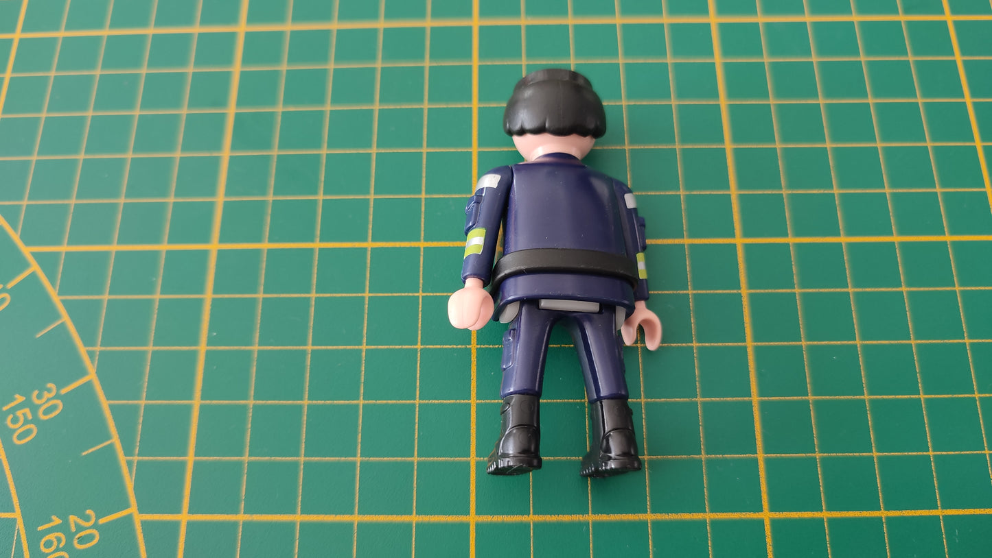 Pompier homme cheveux noirs 30004423 pièce détachée Playmobil #E23