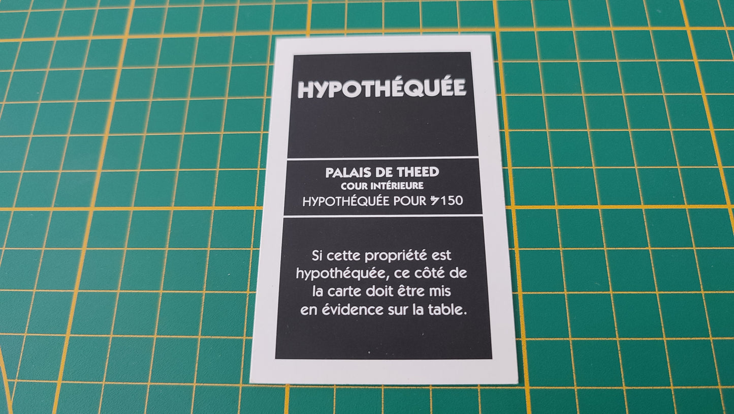 Propriété Palais de Theed Cour intérieure pièce détachée jeu de société Monopoly Star Wars épisode 1 #A81
