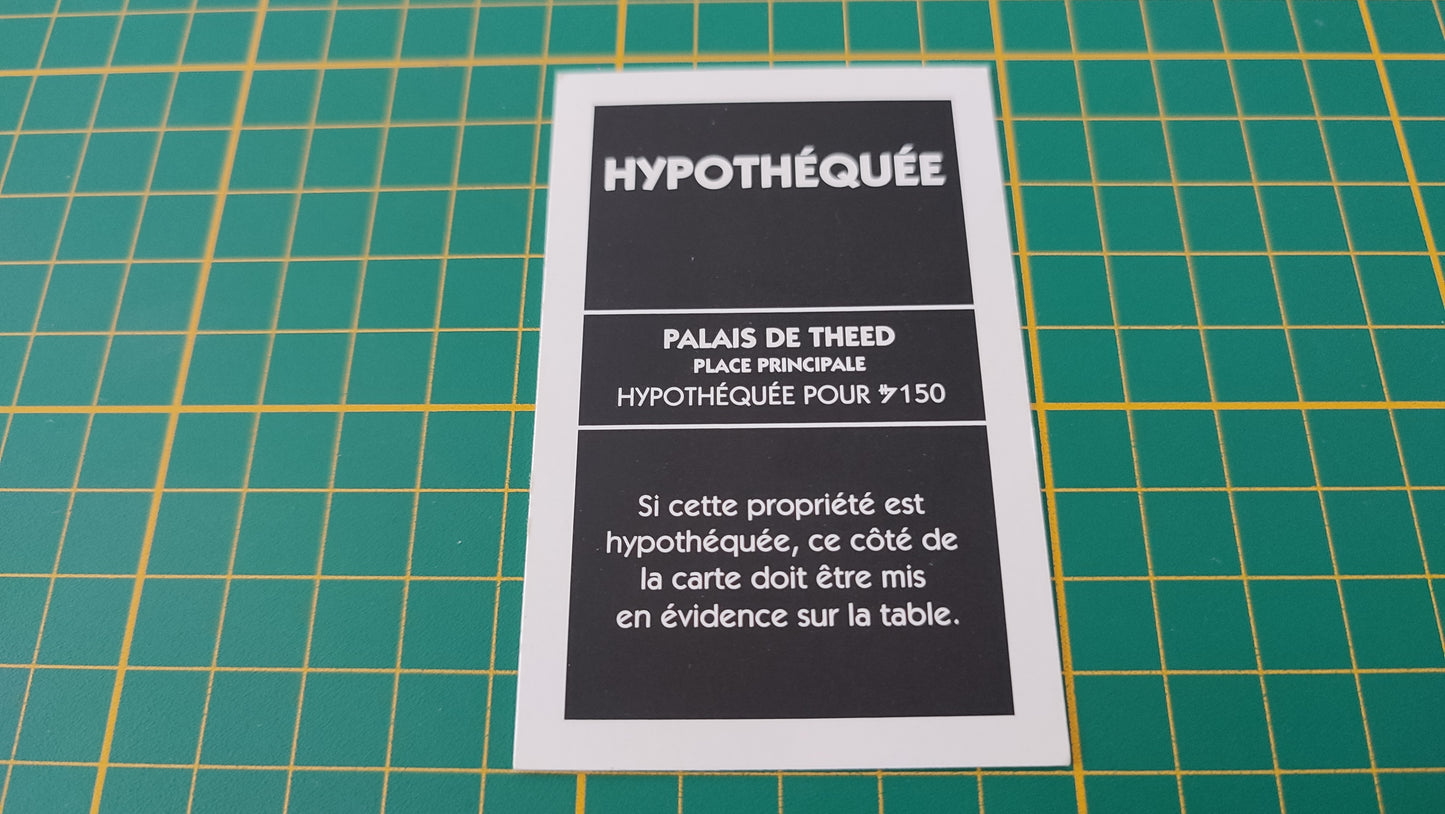 Propriété Palais de Theed Place principale pièce détachée jeu de société Monopoly Star Wars épisode 1 #A81