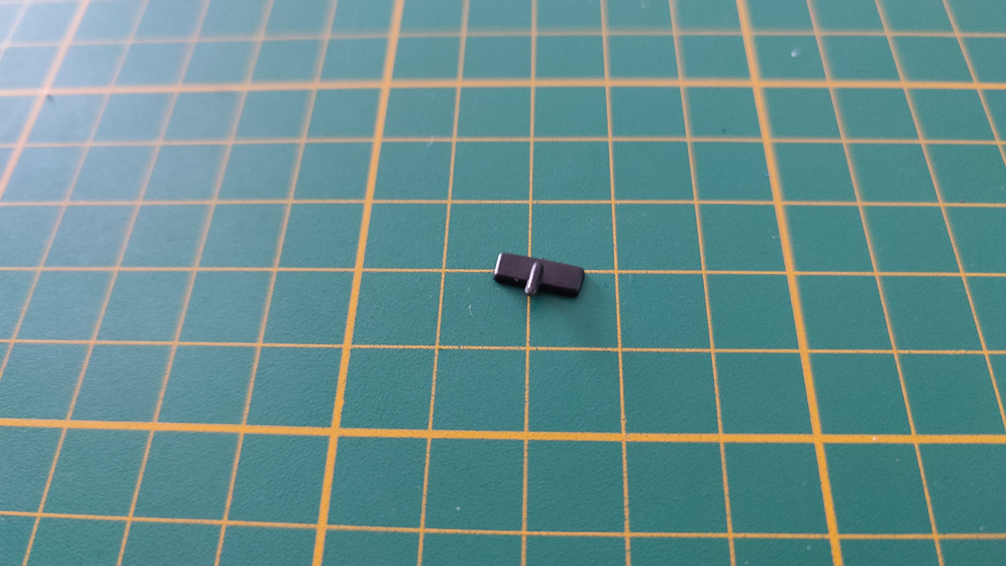 Rétroviseur intérieur à coller pièce détachée miniature Altaya Renault Alpine A110 Wrc 1/18 1/18e 1/18ème #C10