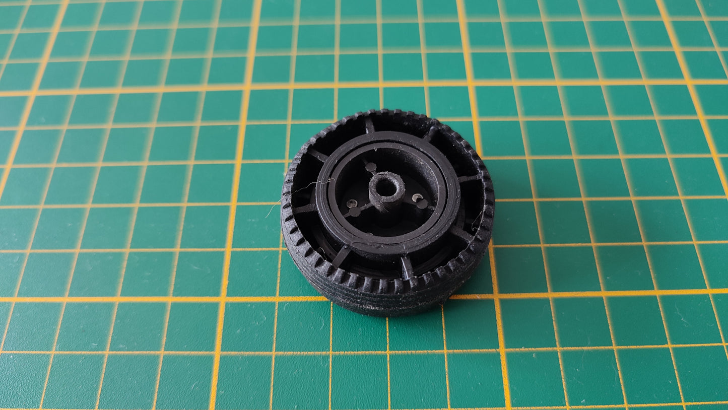 Roue arrière seule pièce détachée miniature Polistil Porsche 911 Turbo 1/16 1/16e 1/16ème #C94