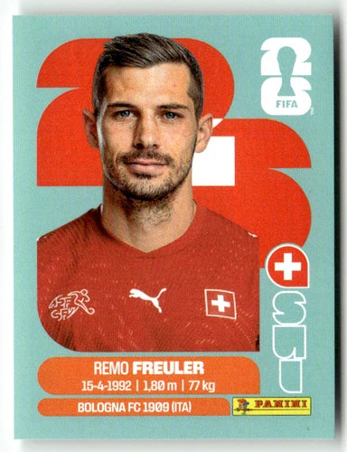 SUI 11 Remo FREULER - Sticker autocollant Panini Coupe du Monde FIFA 2026 Suisse - Pièce détachée