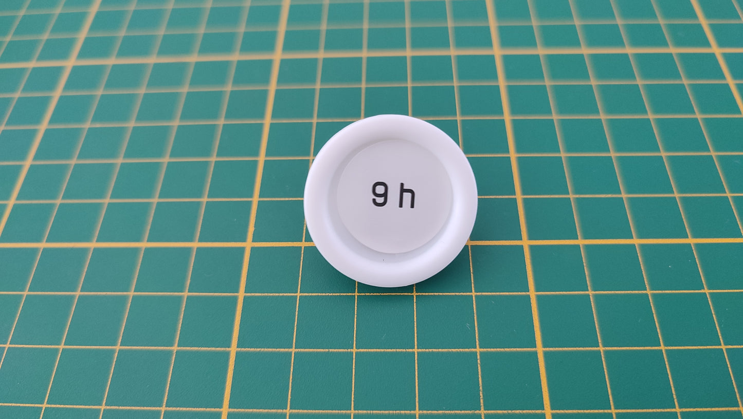 Socle blanc 9h pièce détachée jeu de société Cluedo Junior Miraculous Winning Moves #B84