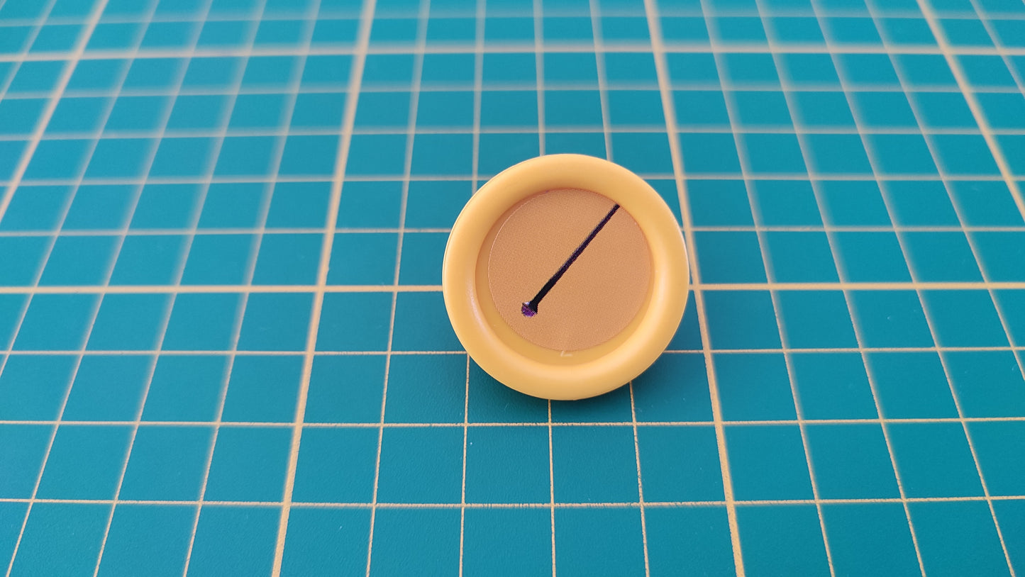 Socle jaune baguette pièce détachée jeu de société Cluedo Junior Miraculous Winning Moves #B84