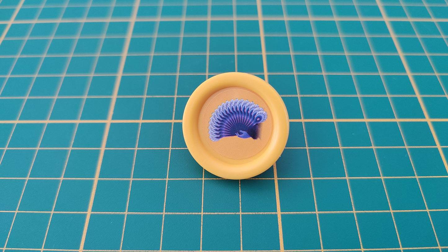 Socle jaune épouvantail pièce détachée jeu de société Cluedo Junior Miraculous Winning Moves #B84