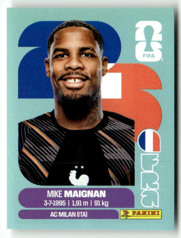 Sticker autocollant Panini FRA 2 Mike Maignan pièce détachée