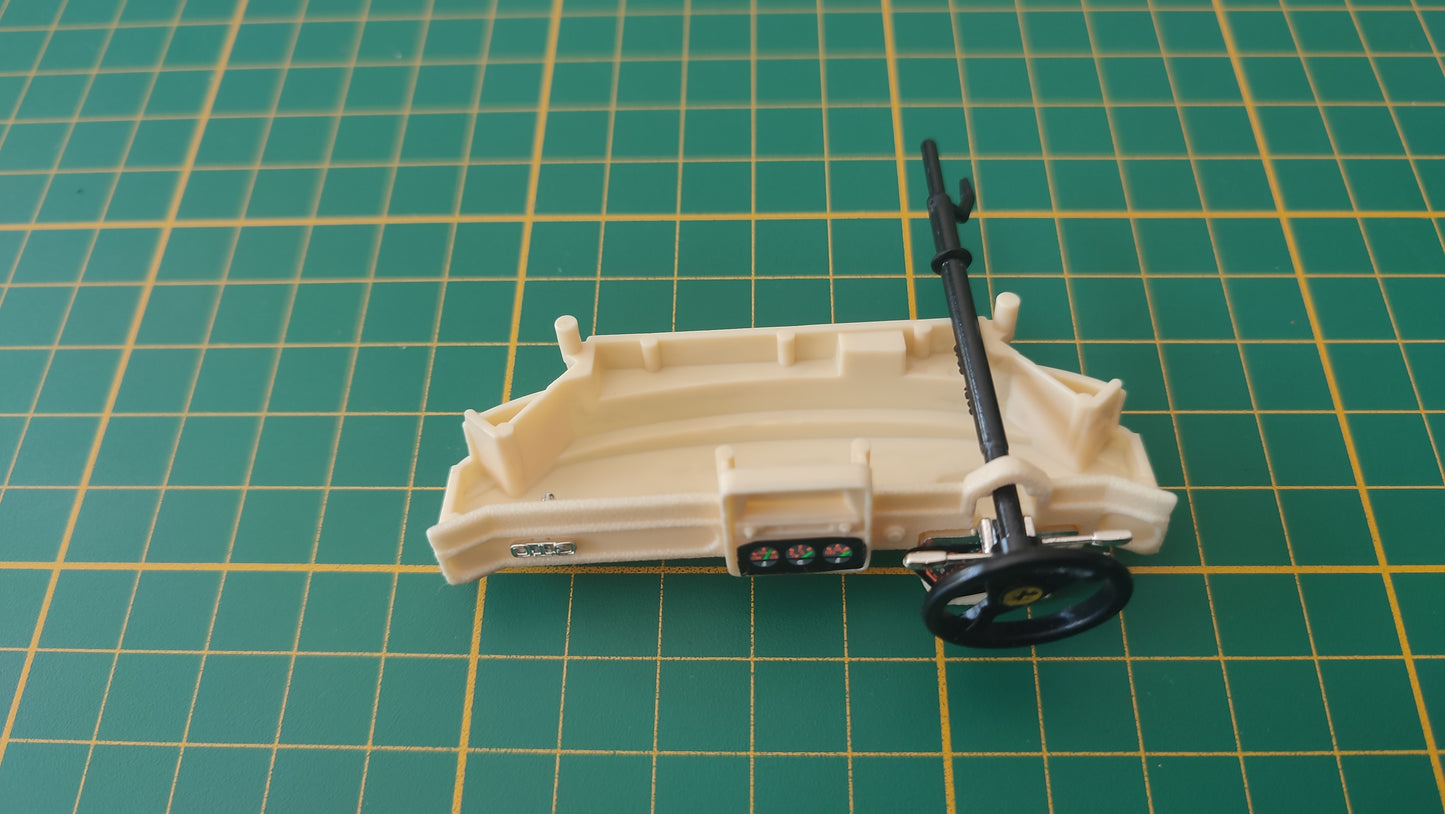 Tableau de bord + volant pièce détachée miniature Burago Bburago Ferrari Gto 1984 1/18 1/18e 1/18ème #D07