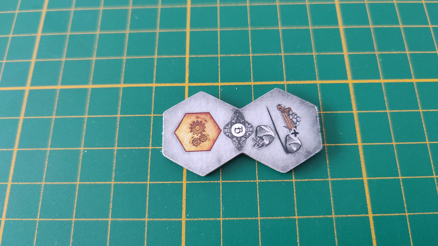 Tuile action n°2 Praga Caput Regni vladimir suchy Delicious Games pièce détachée jeu de société #E34