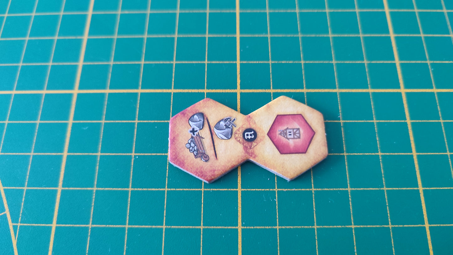 Tuile action n°6 Praga Caput Regni vladimir suchy Delicious Games pièce détachée jeu de société #E34