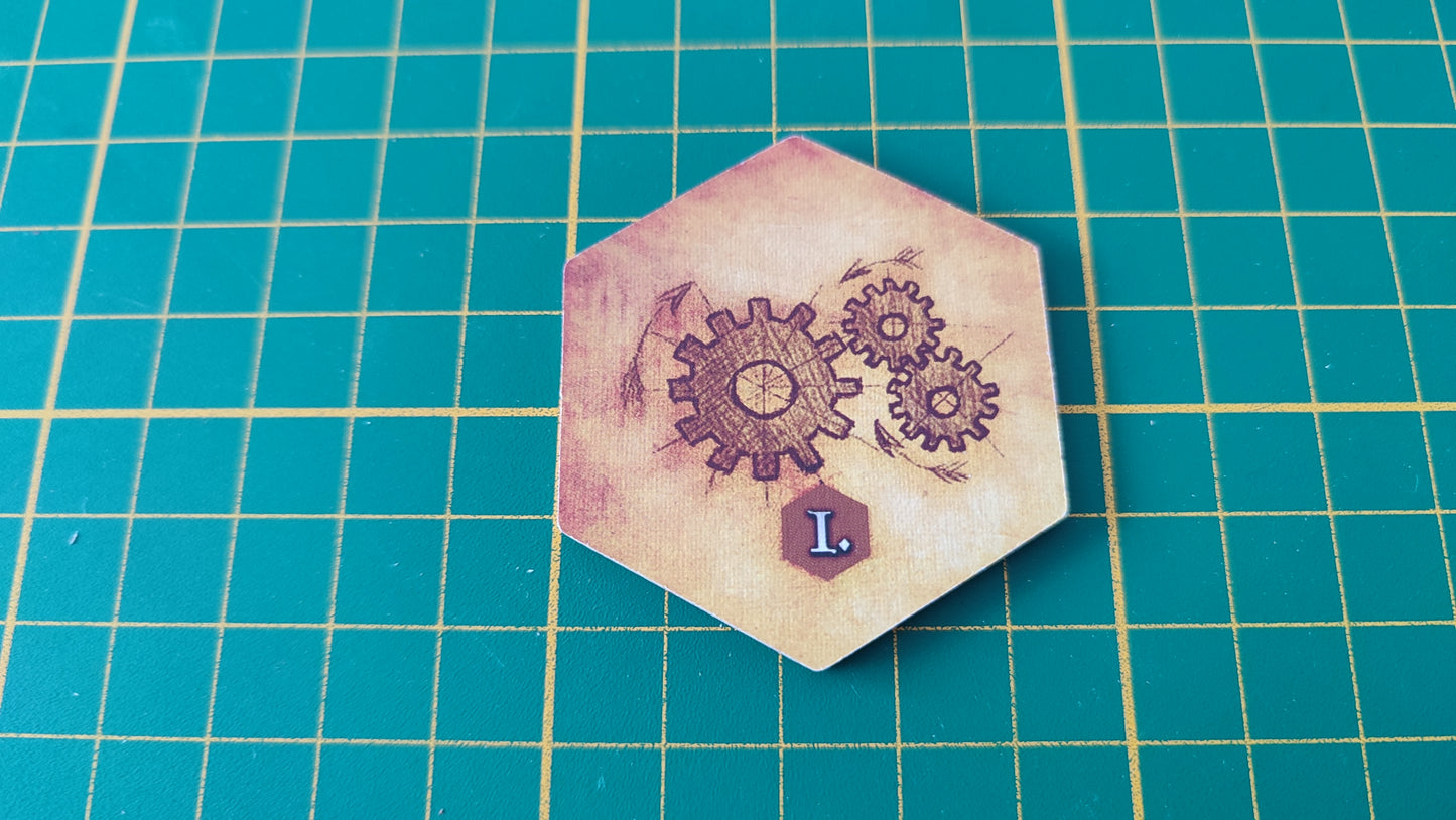 Tuile amélioration n°5 Praga Caput Regni vladimir suchy Delicious Games pièce détachée jeu de société #E34