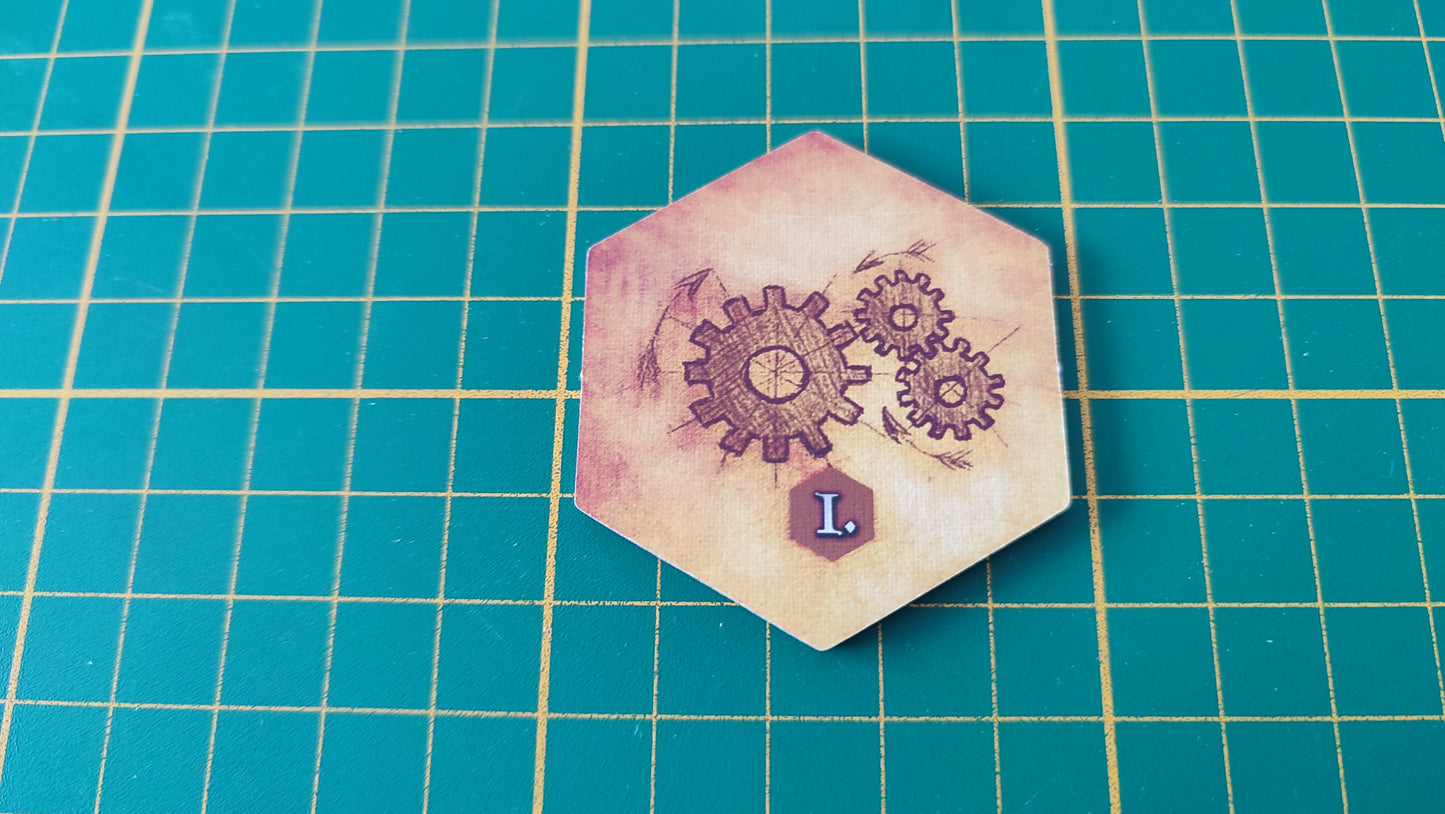 Tuile amélioration n°6 Praga Caput Regni vladimir suchy Delicious Games pièce détachée jeu de société #E34