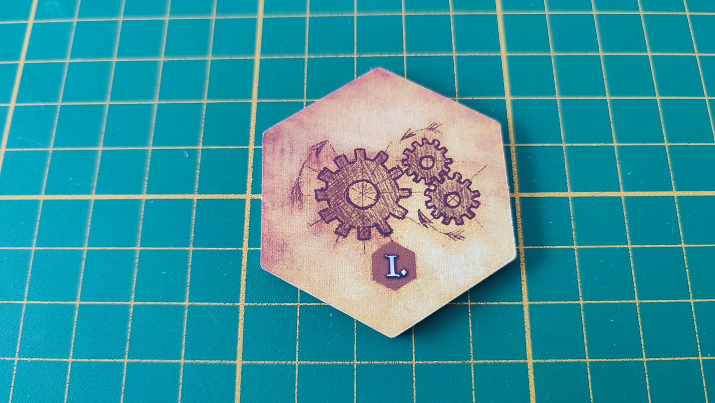 Tuile amélioration n°8 Praga Caput Regni vladimir suchy Delicious Games pièce détachée jeu de société #E34