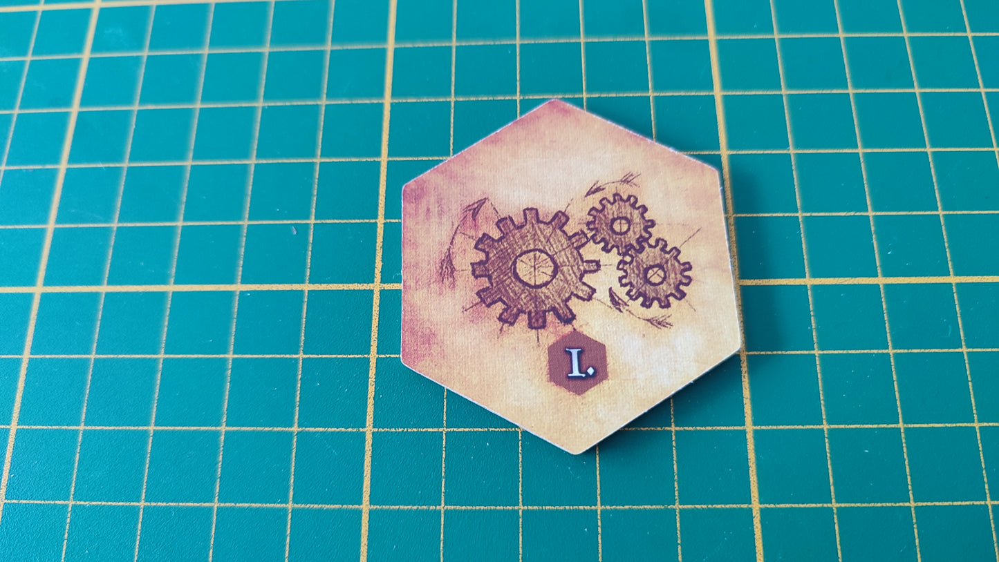 Tuile amélioration n°9 Praga Caput Regni vladimir suchy Delicious Games pièce détachée jeu de société #E34