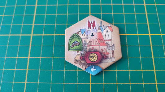 Tuile bâtiment n°10 Praga Caput Regni vladimir suchy Delicious Games pièce détachée jeu de société #E34