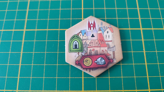 Tuile bâtiment n°11 Praga Caput Regni vladimir suchy Delicious Games pièce détachée jeu de société #E34