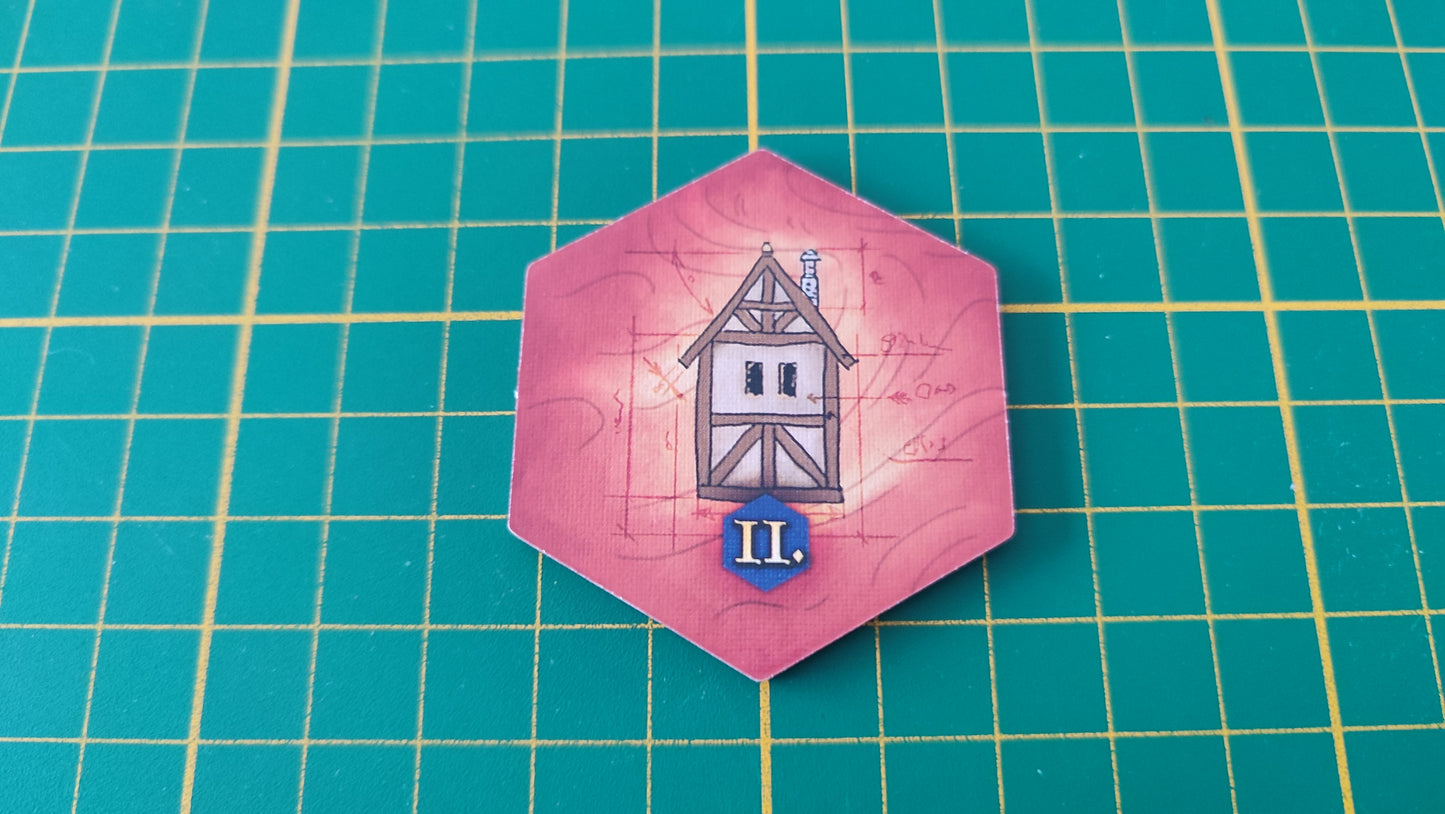 Tuile bâtiment n°11 Praga Caput Regni vladimir suchy Delicious Games pièce détachée jeu de société #E34