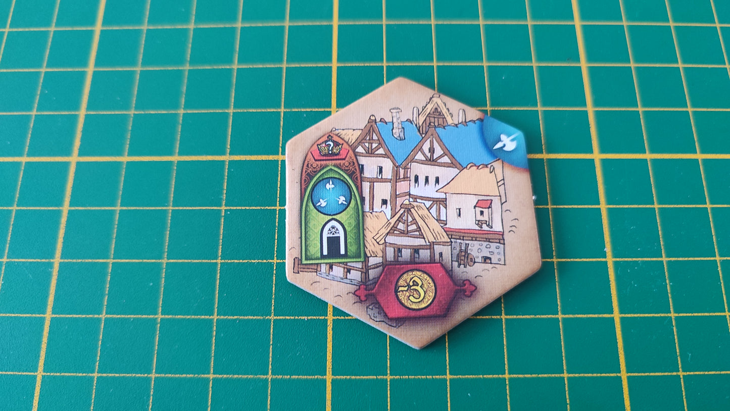 Tuile bâtiment n°12 Praga Caput Regni vladimir suchy Delicious Games pièce détachée jeu de société #E34