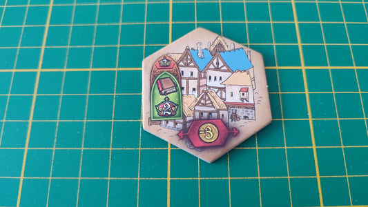 Tuile bâtiment n°13 Praga Caput Regni vladimir suchy Delicious Games pièce détachée jeu de société #E34