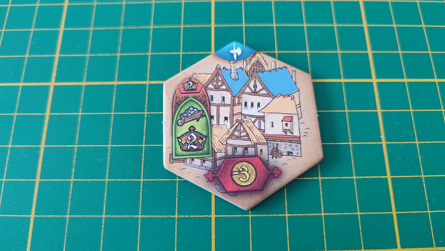 Tuile bâtiment n°14 Praga Caput Regni vladimir suchy Delicious Games pièce détachée jeu de société #E34