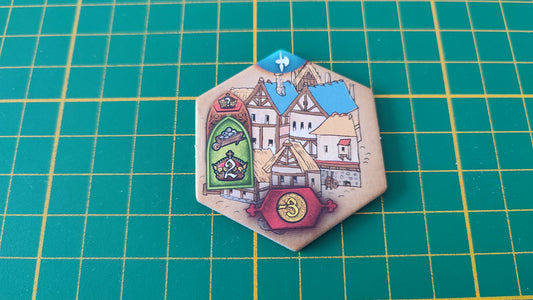 Tuile bâtiment n°14 Praga Caput Regni vladimir suchy Delicious Games pièce détachée jeu de société #E34