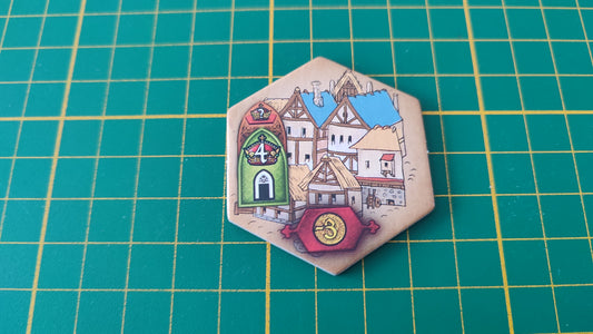 Tuile bâtiment n°15 Praga Caput Regni vladimir suchy Delicious Games pièce détachée jeu de société #E34