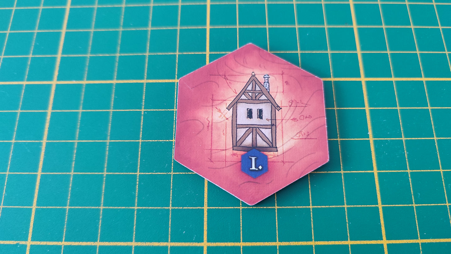 Tuile bâtiment n°20 Praga Caput Regni vladimir suchy Delicious Games pièce détachée jeu de société #E34