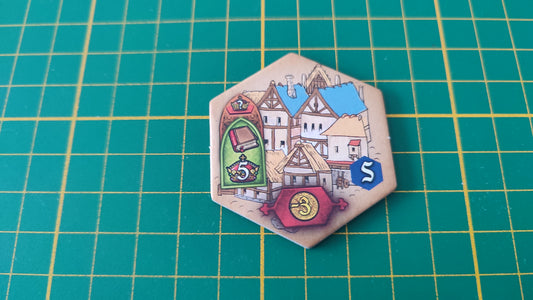 Tuile bâtiment n°21 Praga Caput Regni vladimir suchy Delicious Games pièce détachée jeu de société #E34