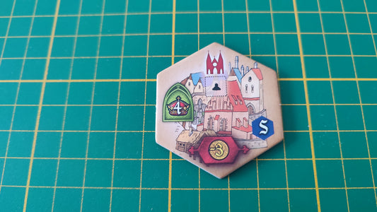 Tuile bâtiment n°22 Praga Caput Regni vladimir suchy Delicious Games pièce détachée jeu de société #E34