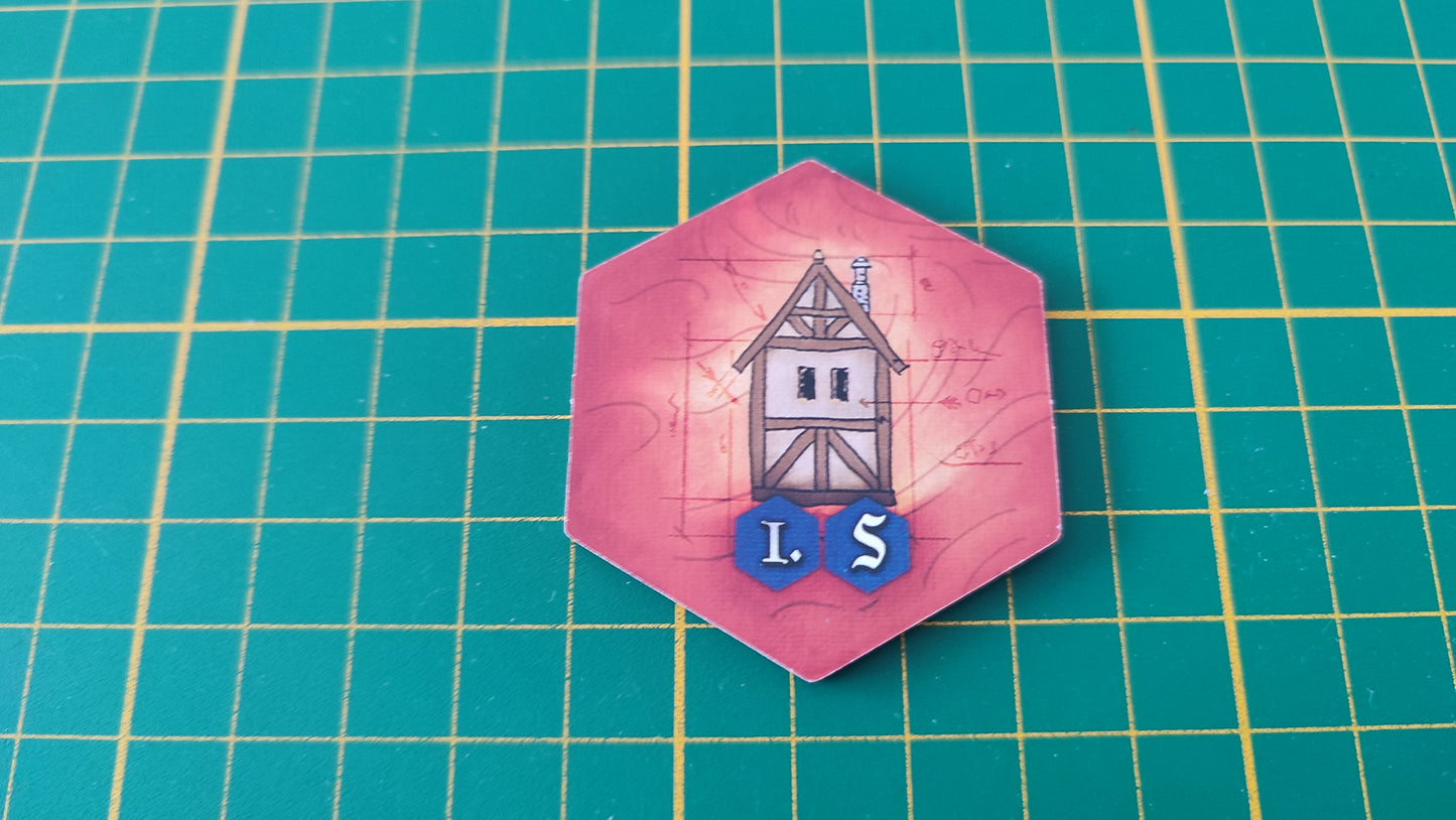 Tuile bâtiment n°22 Praga Caput Regni vladimir suchy Delicious Games pièce détachée jeu de société #E34