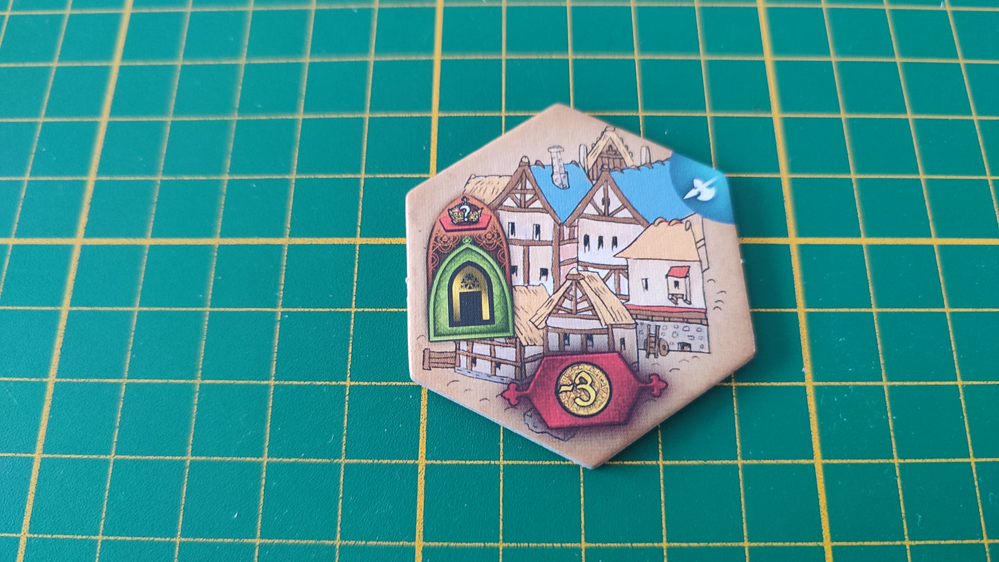 Tuile bâtiment n°24 Praga Caput Regni vladimir suchy Delicious Games pièce détachée jeu de société #E34