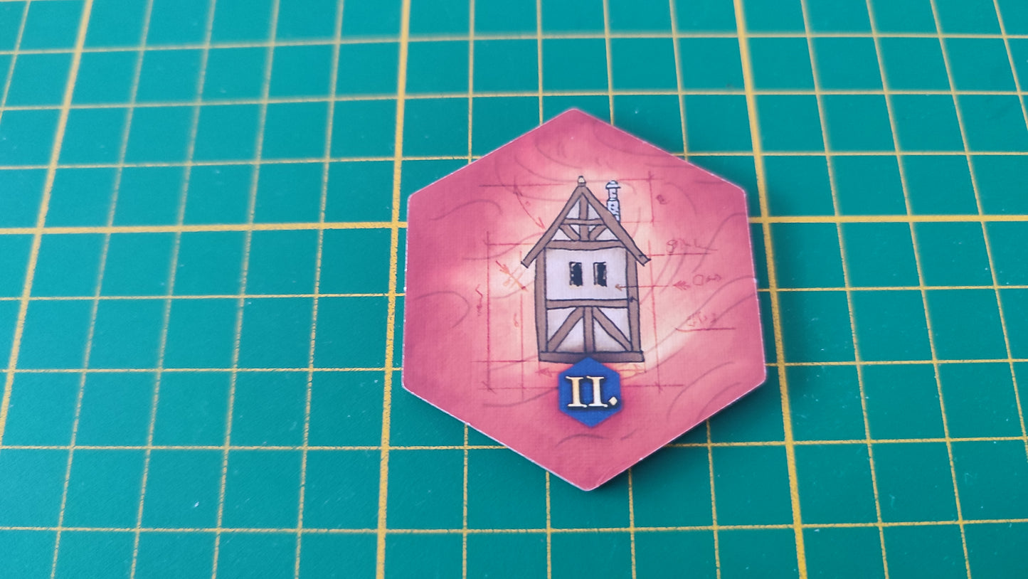 Tuile bâtiment n°24 Praga Caput Regni vladimir suchy Delicious Games pièce détachée jeu de société #E34