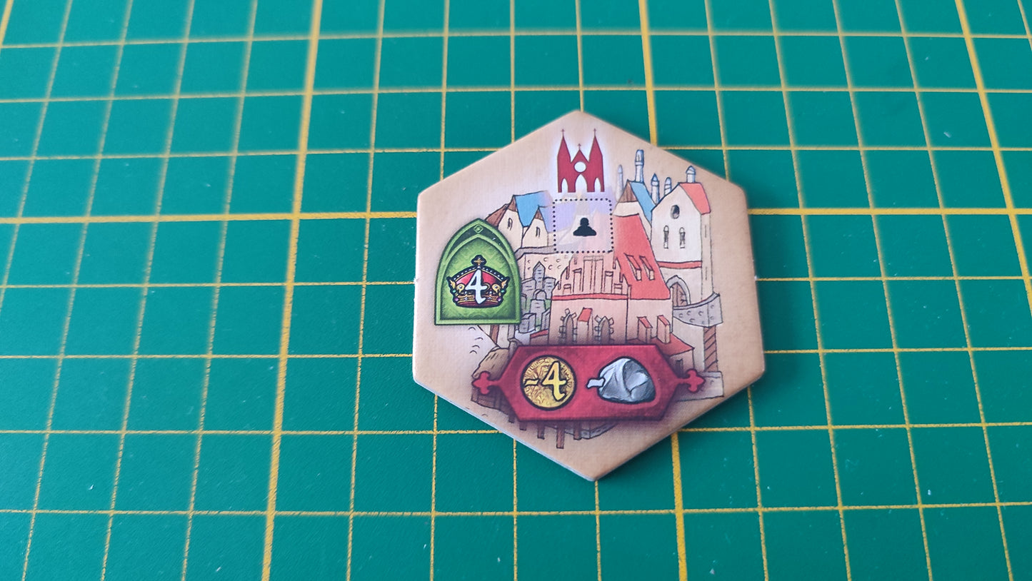 Tuile bâtiment n°26 Praga Caput Regni vladimir suchy Delicious Games pièce détachée jeu de société #E34